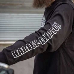 H-D Motorclothes Harley-Davidson Longsleeve Bar & Shield 1 Schwarz -jacket shop r004537v 41