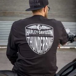 H-D Motorclothes Harley-Davidson Longsleeve Bar & Shield 1 Schwarz -jacket shop r004537v 51