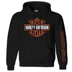 H-D Motorclothes Harley-Davidson Hoodie Bar & Shield Schwarz