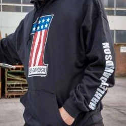 H-D Motorclothes Harley-Davidson Hoodie #1 H-D Schwarz -jacket shop r004545v 41