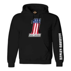 H-D Motorclothes Harley-Davidson Hoodie #1 H-D Schwarz