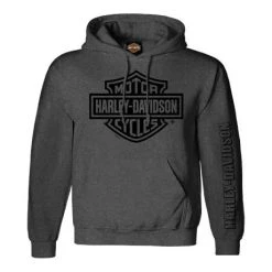 H-D Motorclothes Harley-Davidson Hoodie Bar & Shield 1 H-D Grau