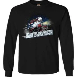 H-D Motorclothes Harley-Davidson Longsleeve Frost Ride Schwarz