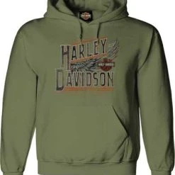 H-D Motorclothes Harley-Davidson Hoodie Take Flight Grün