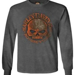 H-D Motorclothes Harley-Davidson Longsleeve Rusty G Grau