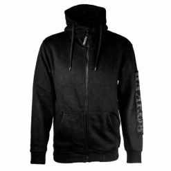 Rokker Zip Hoodie, Schwarz