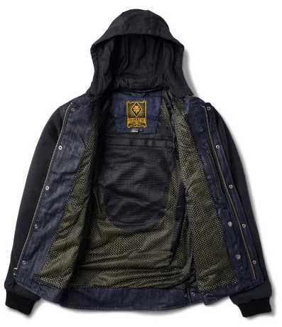 Roland Sands Design Roland Sands Anaheim 74 Jacke Schwarz & Denim Blau 4 Roland Sands Design Roland Sands Anaheim 74 Jacke Schwarz & Denim Blau – Bild 4