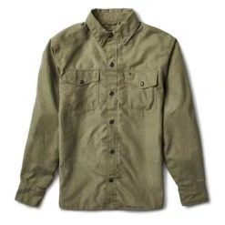 Roland Sands Design Roland Sands Cerritos 74 Motorradhemd Sage Grün -jacket shop roland sands cerritos74 sage3