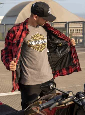 West Coast Choppers Dominator Motorrad Hemd Rot/schwarz CE 6 West Coast Choppers Dominator Motorrad Hemd Rot/schwarz CE – Bild 6