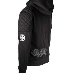West Coast Choppers Zip Hoodie Por Vida Aramid Schwarz -jacket shop wcc por vida zip hoodie1